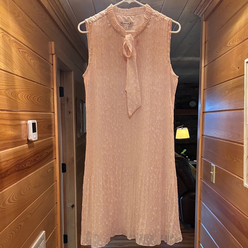 Nanette Lepore Pink Sleeveless Midi Dress
